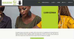 Desktop Screenshot of goethezentrumkampala.org